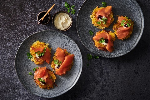 Kenai Wildlachs mit Mandelrösti
