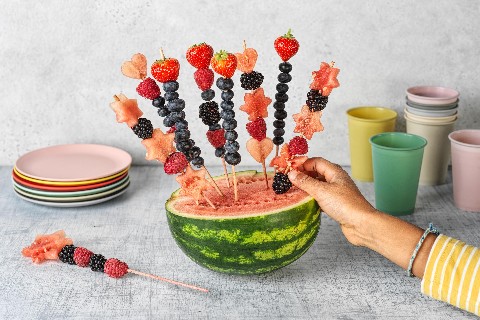 Melonen-Spiessli