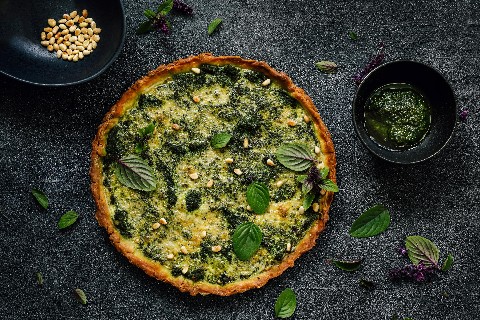 Tarte au basilic