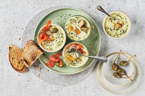 Œufs cocotte au mascarpone