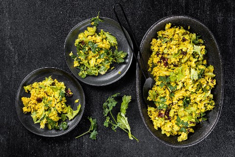 Salade de lentilles et riz sauvage