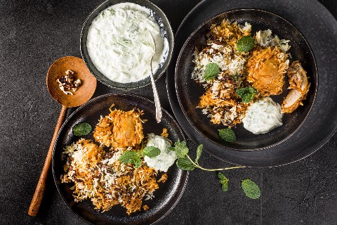 Indisches Biryani-Poulet