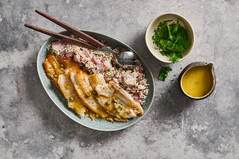 Rotzungenfilets mit Zitronen-Kapernsauce
