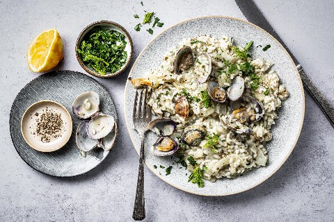 Risotto aux fenouils et aux vongole