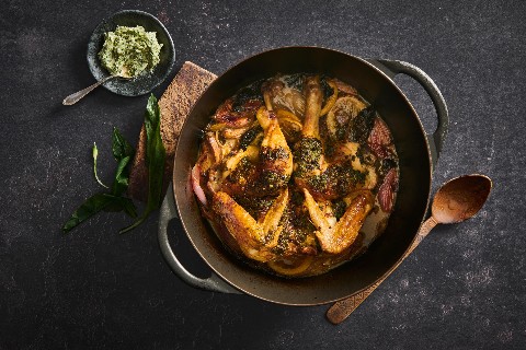 Wild garlic chicken