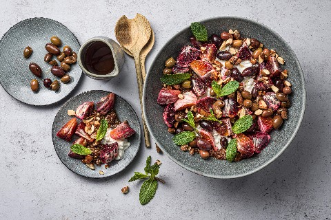 Quinoa-Blutorangensalat