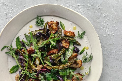 Spargel-Panzanella