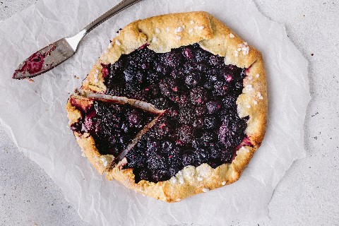 Galette di more e mirtilli