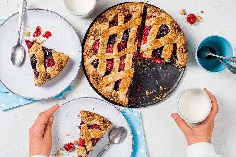 Tarte de Linz aux baies fraîches