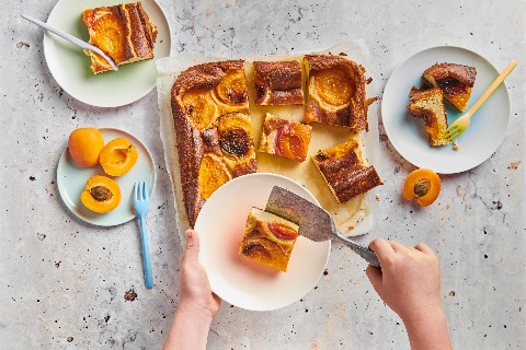 Gâteau au séré et aux abricots