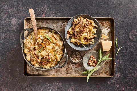 Roasted cauliflower risotto