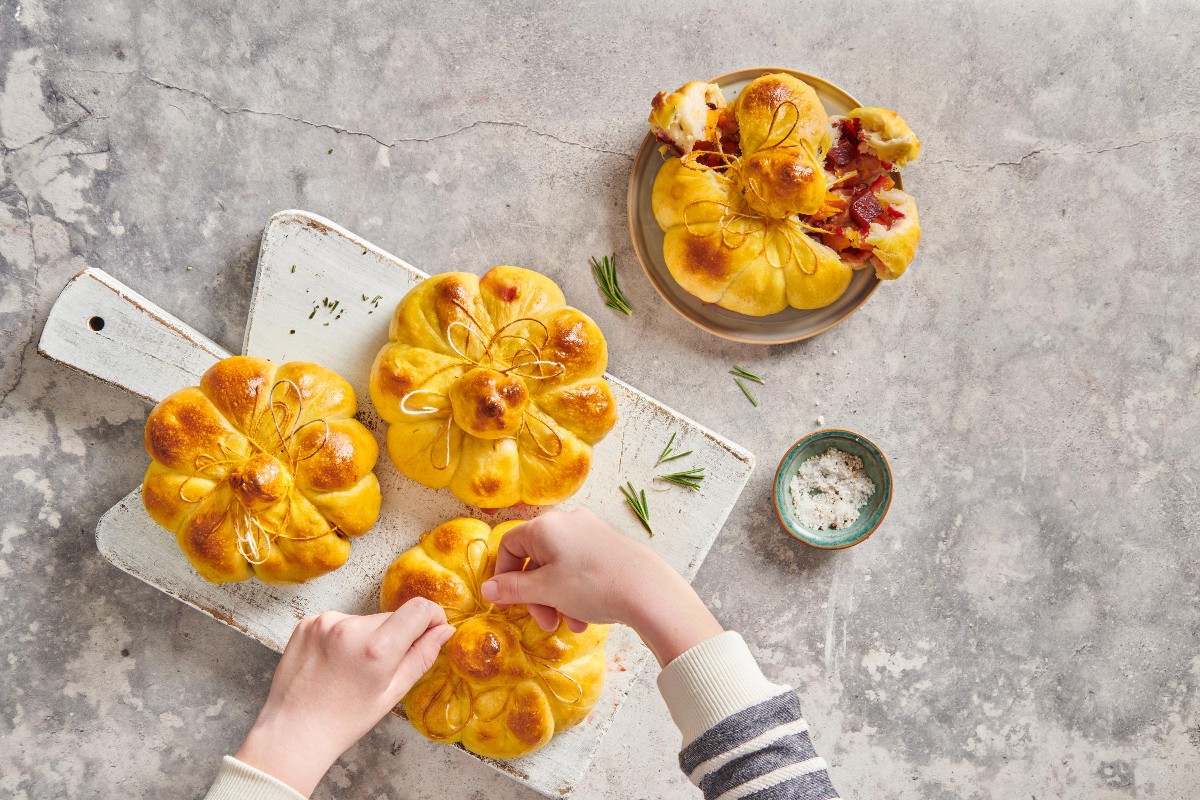 Filled squash rolls - Recipes | little FOOBY