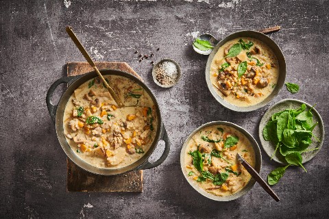 Minestra d’orzo autunnale