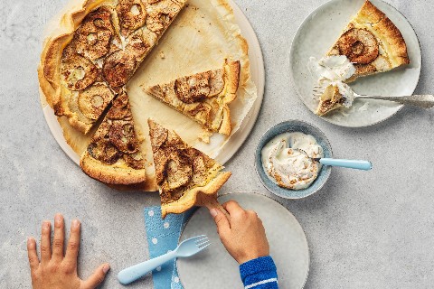 Sugar-free apple tart