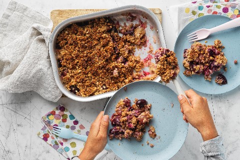 Crumble aux raisins