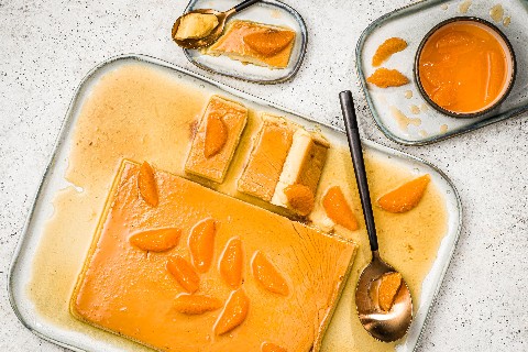 Mandarinen-Caramel Flan