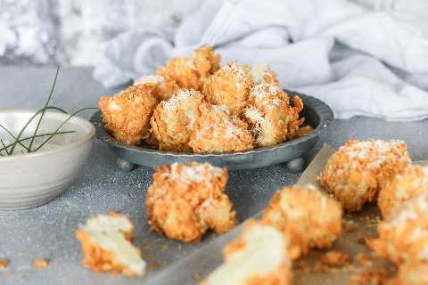 Crunchy cauliflower wings