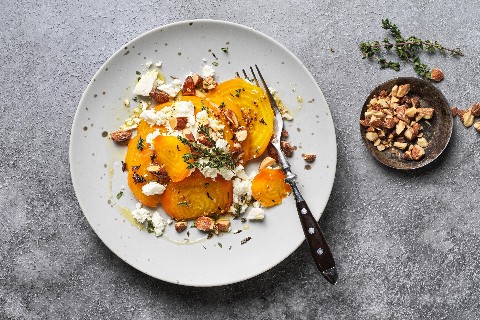 Salade de betteraves jaunes grillées