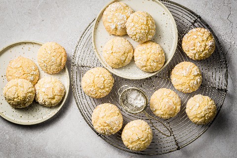 Cookies craquelés au citron