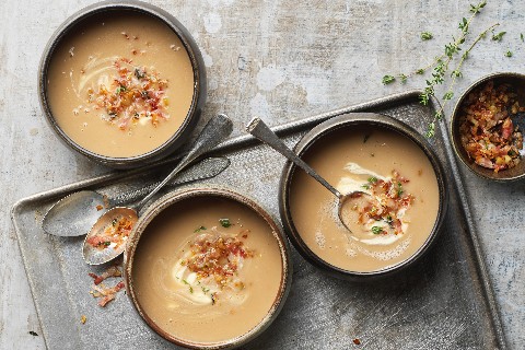 Potage au panais et aux marrons