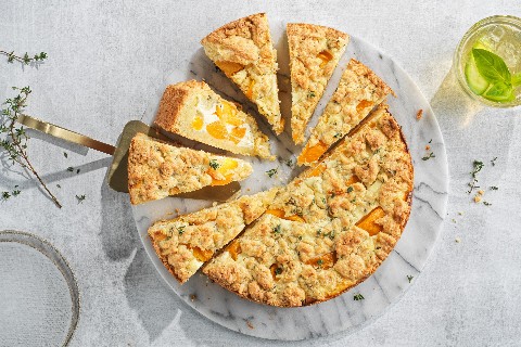 Gâteau streusel aux abricots