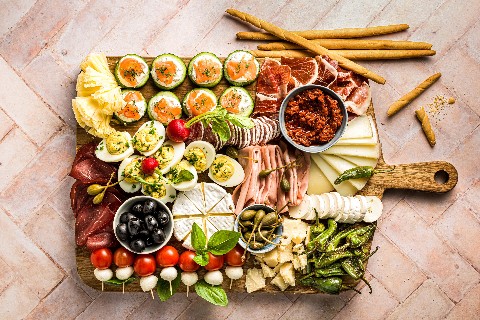 European appetizer board