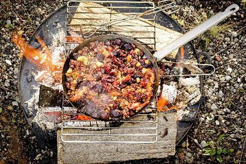 Couscous-Crumble mit Früchten