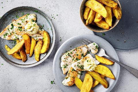 Seezungenfilets mit Limettenbutter
