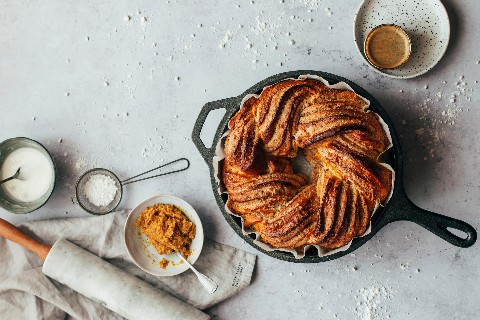 Brioche mit Marzipan