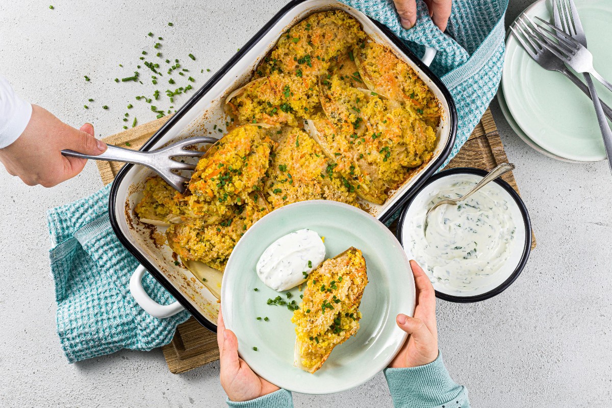 Stuffed chicory boats - Recipes | little FOOBY