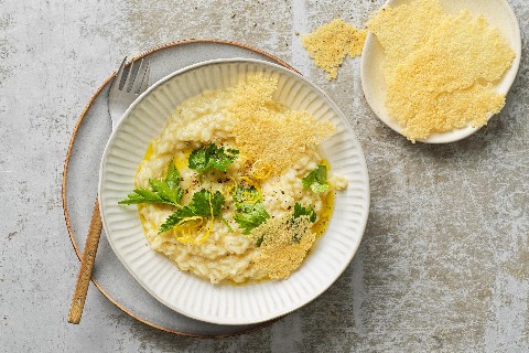 Lemon and Sbrinz risotto
