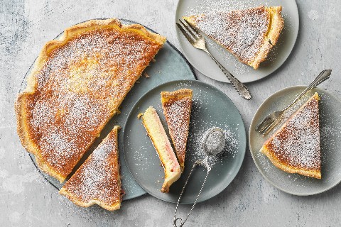 Gâteau de Pâques à la rhubarbe