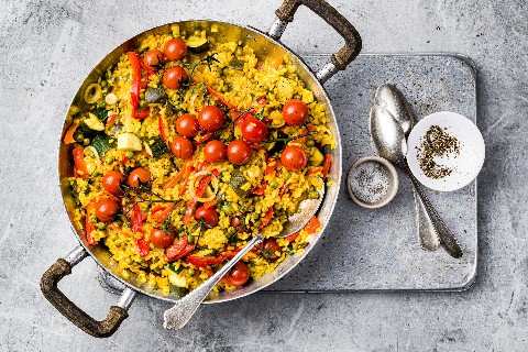 Paella vegetariana