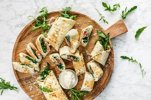 Wraps à la méditerranéenne