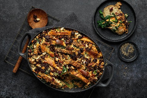 Savoury bread bake