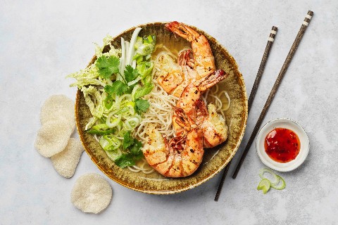 Ramen ai gamberi e al lemongrass