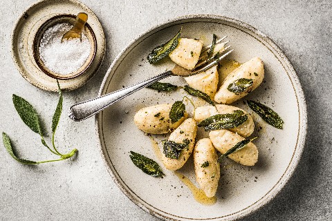 Gnudi (dumplings) with sage butter