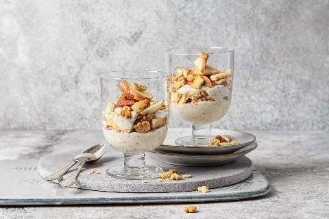 Quark-Pfirsich-Trifle