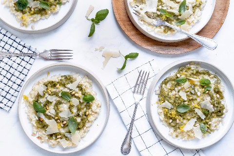 Aubergine risotto