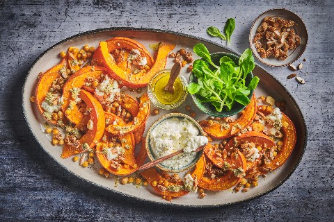 Roasted squash slices
