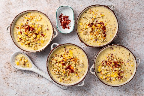 Soupe au maïs et à l'orge