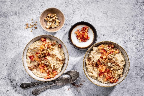 Hirse-Porridge mit Apfel