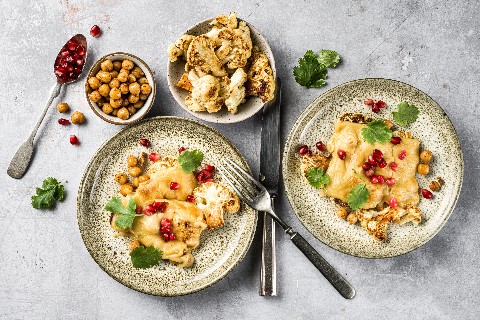 Veganes Raclette mit Kichererbsen