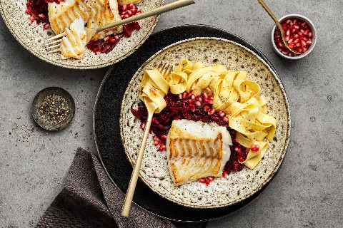 Dorsch mit Randen-Relish