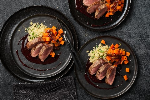 Lamm mit Dukkah-Sauce