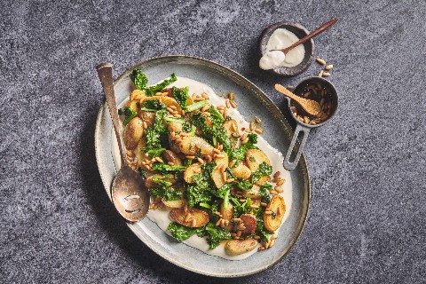 Pommes de terre sautées au chou kale