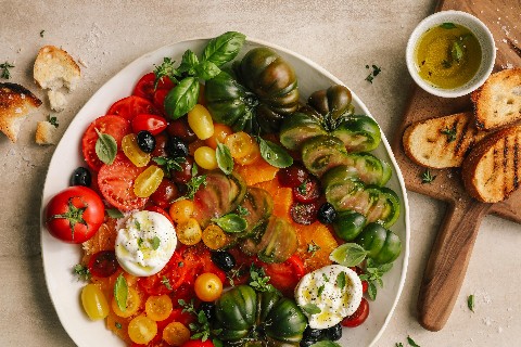 Colourful "end of summer" salad