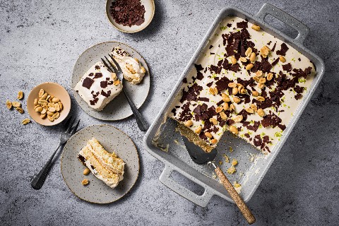 Tiramisù aux cacahuètes et à la limette
