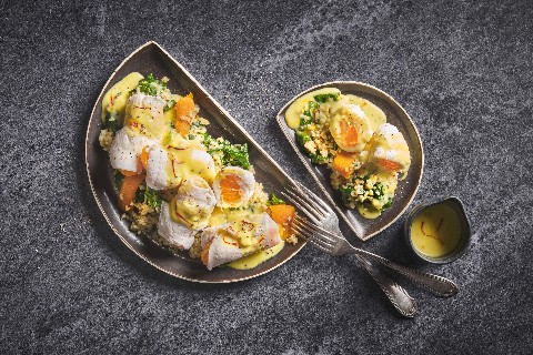 Fish involtini with tangerine