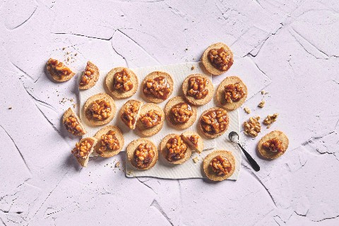 Nut tart shortbread biscuits